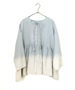 リネンギンガムチェック　2wayブラウス